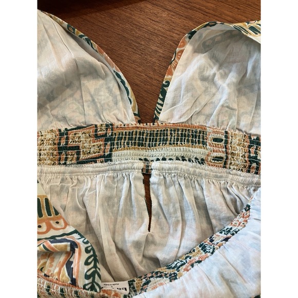 Bila77 Women's Maxi Dress Size L Boho Smocked Festival Coachella Retro Hippie - Picture 14 of 14